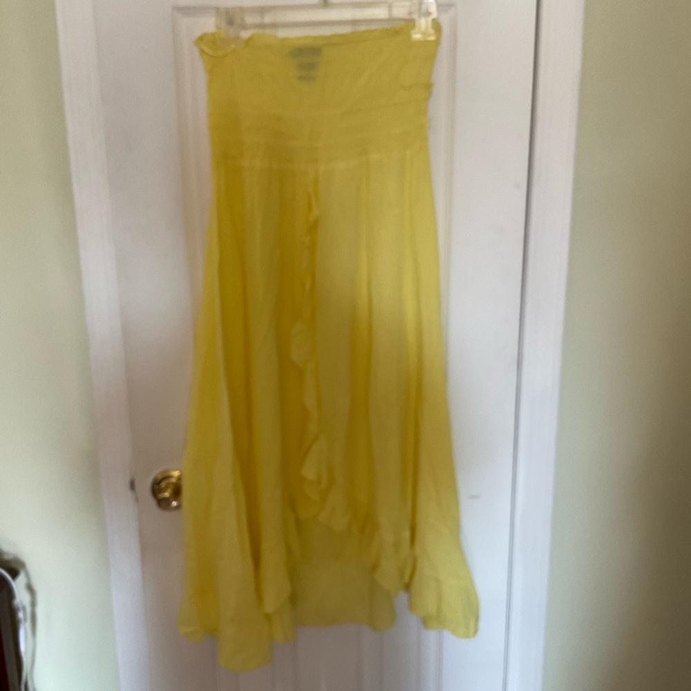 Raviya Yellow Skirt/ beach coverup